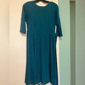 Karina Dress-Teal-Medium-Fit and Flair